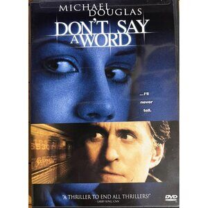 Don’t Say a Word (DVD, 2002) Michael Douglas Thriller Widescreen Like New